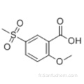 Acide 2-méthoxy-5- (méthylsulfonyl) benzoïque CAS 50390-76-6